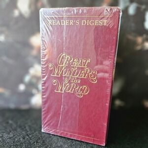 Vtg Readers Digest Great Wonders of the World VHS 3 VIDEO SET - NEW SEALED